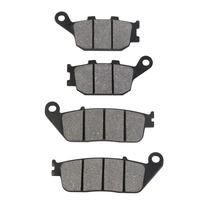 AHL Front & Rear Brake Pads Set for Honda VTX1300 S Retro/C/R/T 2003-2013 / VTX1300 VTX 1300 C/R/S Retro 2003-2006 / VT1300 CXA Fury (Non ABS Model) 2010-2015 (Semi-metallic) - Image 1